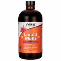 NOW Foods  Liquid Multi Iron Free   Wild Berry