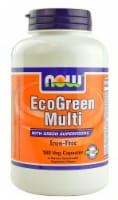 NOW Foods EcoGreen Multi Iron-Free Veg Capsules