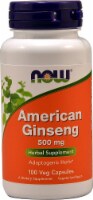 NOW Foods American Ginseng Veg Capsules 500mg