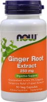 NOW Foods Ginger Root Extract Veg Capsules 250mg