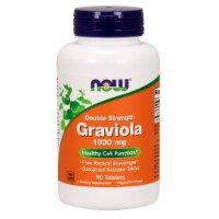 NOW Foods Double Strength Graviola Healthy Cell Function Dietary Supplement Tablets 1000mg