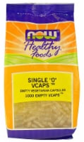 NOW Foods Healthy Foods Single "0" Vcaps Empty Vegetarian Capsules Perspective: Main