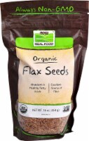 NOW   Real Food Certified Organic Flax Seeds