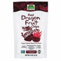 NOW Foods Red Dragon Fruit Chips Crispy Tropical Superfruit Snack