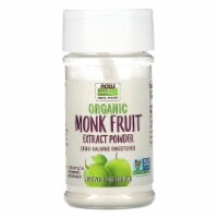 NOW Foods Organic Monk Fruit Extract Powder Zero-Calorie Sweetener
