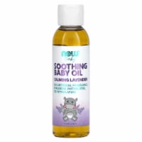 NOW Baby, Soothing Baby Oil, Calming Lavender, No Artificial Fragrance, Parabens, Phthalates, Perspective: Main