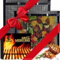 MOUNTAIN GRILLERS BBQ Mesh Grill Bags - Set of 2 (12x9.5Inch)