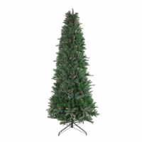 Vickerman 9.5' Pre-Lit Slim Vermont Fir Artificial Christmas Tree - Multicolor Dura-Lit