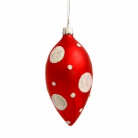 4  Red White Dot Finials 3/Box - N100709