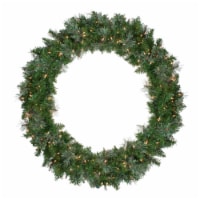Northlight 48 Pre-Lit Mixed Cashmere Pine Artificial Christmas Wreath - Clear Lights