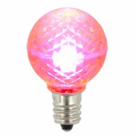 Vickerman Pack of 25 LED G30 Pink Replacement Christmas Light Bulbs 2