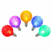 Vickerman Club Pack of 25 LED G40 Multi-Color Faceted Replacement Christmas Light Bulbs