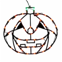 35Lt LEDPumpkin Window Decor 16x14 - X490455