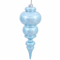 Vickerman 14  Baby Blue Shiny Finial UV Drilled - N150632DSV
