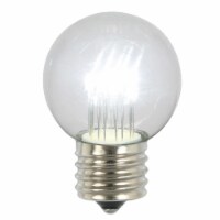 G50 LED Pure Wht E26 Glass Bulb 5/Box.9W - XLED265P