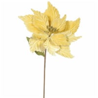 22  Gold Poinsettia, 12  Flower, 6/Bag - QG162708