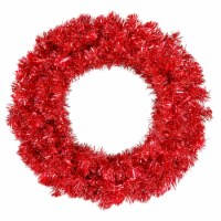Vickerman 24  Red Wreath Dural 50Red Lts 180T - B981525