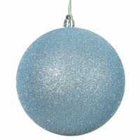 6  Baby Blue Glitter Ball Drilled 4/Bag - N591532DG
