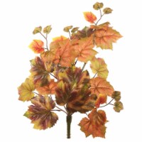 20  Autm Grape Leaf Hanging Bush-Red/Brn - FB170301
