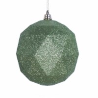 6  Lime Glitter Geometric Ball 4/bag - M177473DG