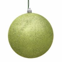 4  Lime Glitter Ball Drilled 6/Bag - N591073DG