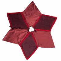 Vickerman QTX17101 60 in. Burgundy Frost Tree Skirt