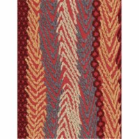 4  x 5yd Dk Blue Feather Red Fuzzy Snow - Q174216