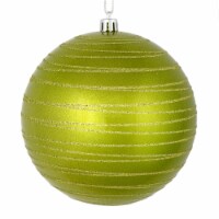 4  Lime Candy Glitter Ball 4/Bag