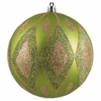 4.75  Lime Matte Glitter Diamond 4/Bag