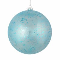 4  Baby Blue Glitter Clear Ball 6/Bag