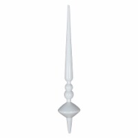 12  White Shiny Cupola Finial 3/Bag - M183311S