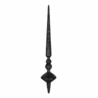 12  Black Glitter Cupola Finial 3/Bag - M183317G