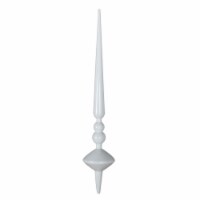 18  White Shiny Cupola Finial 2/Bag