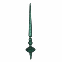 18  Emerald Glitter Cupola Finial 2/Bag