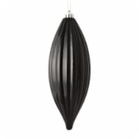 8  Black Shiny Line Finial 4/Bag