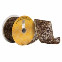 2.5 x10Yd Dark Brown Gold Fleck Ribbon - Q180218