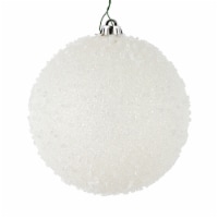 8  Burgundy Ice Ball Ornament 2/Bag
