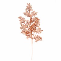 22  Burn Orange Glit Holly Lf Spray 12/B - L186218