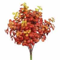 12  Plastic Leaf Bush-Red 3/Pk - FI170601-3