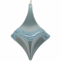 8  Baby Blue Candy Glitter Drop Ornament - MT194032D