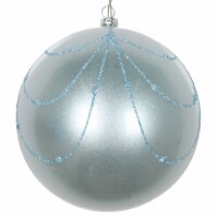 4.75  Baby Blue Candy Curtain Orn 4/Bag - MT194632D