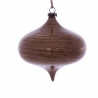 4  Brown Wood Grain Onion Orn 6/Bag - MC198891