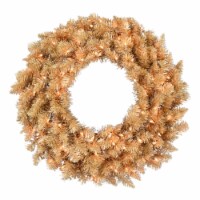 24  Gold Fir Wreath Duralit 50Cl