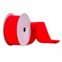 2.5 X10Yd Red Fur Felt Ribbon