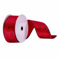 2.5 X10Yd Red Cheetah Ribbon