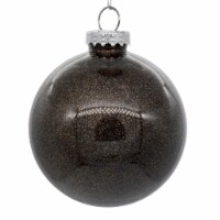3  Chocolate Glitter Clear Ball 12/Bag