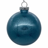 6  Baby Blue Glitter Clear Ball 4/Bag