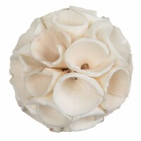 Vickerman H7SCRM900 2.4 in. Sola Crape Ball Artificial Flowers, Natural - 50 Piece per Pack