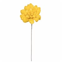 Vickerman H7MAD700 6 in. Maize Dahlia On Stem Artificial Flower, Yellow - 18 in. - 6 per Bag