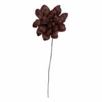 Vickerman H7MAD800 6 in. Maize Dahlia On Stem Artificial Flower, Brown - 18 in. - 6 per Bag